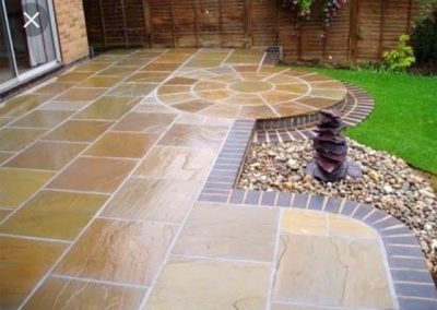 Huyton fencing decorative patio laying